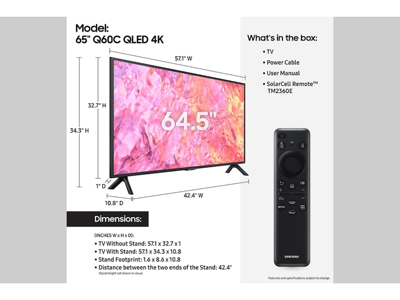 Samsung 65" Q60C QLED